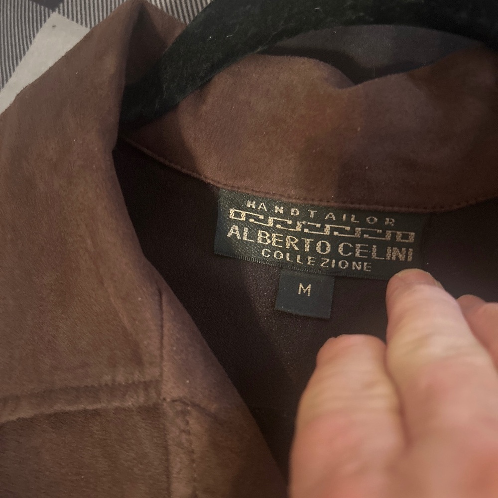 Alberto Cellini 100% suede size medium shirt